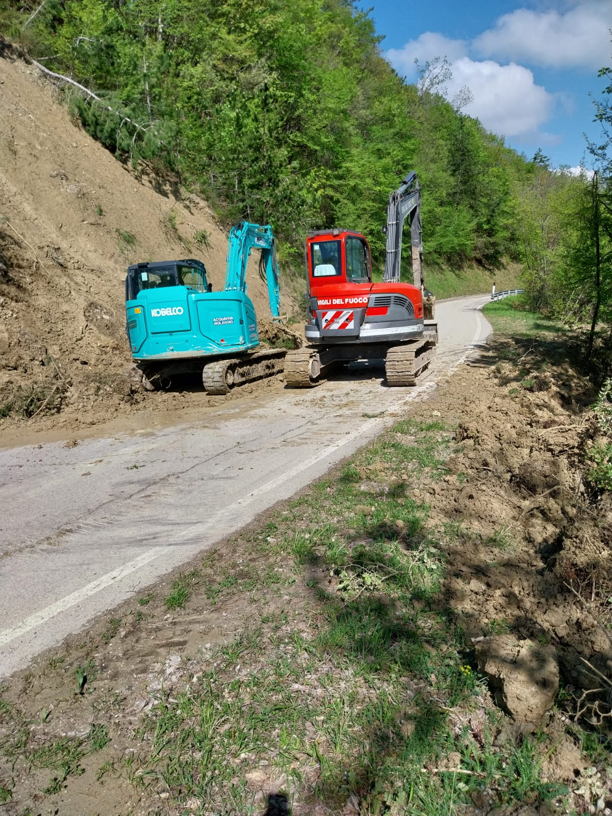 SP129 Rocca San Casciano Modigliana Provincia e Vigli del Fuoco